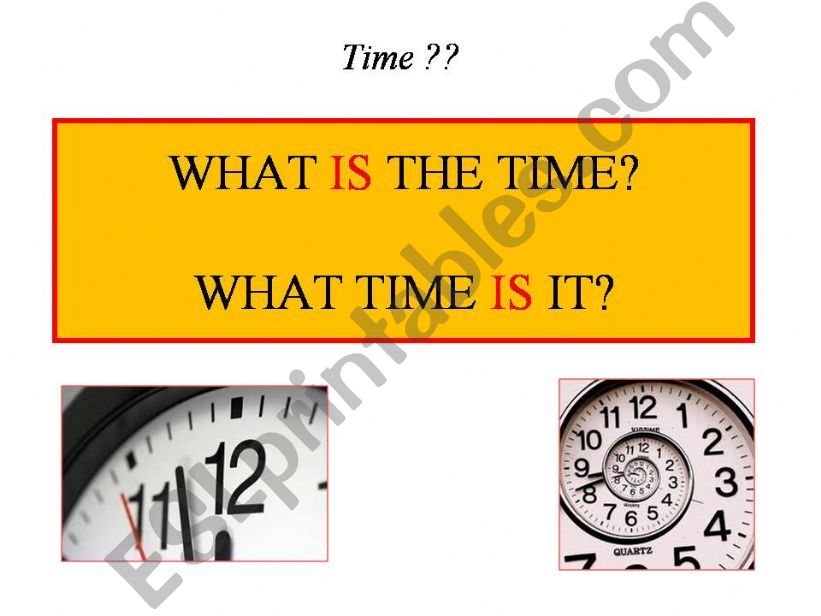 TIME (digital) powerpoint