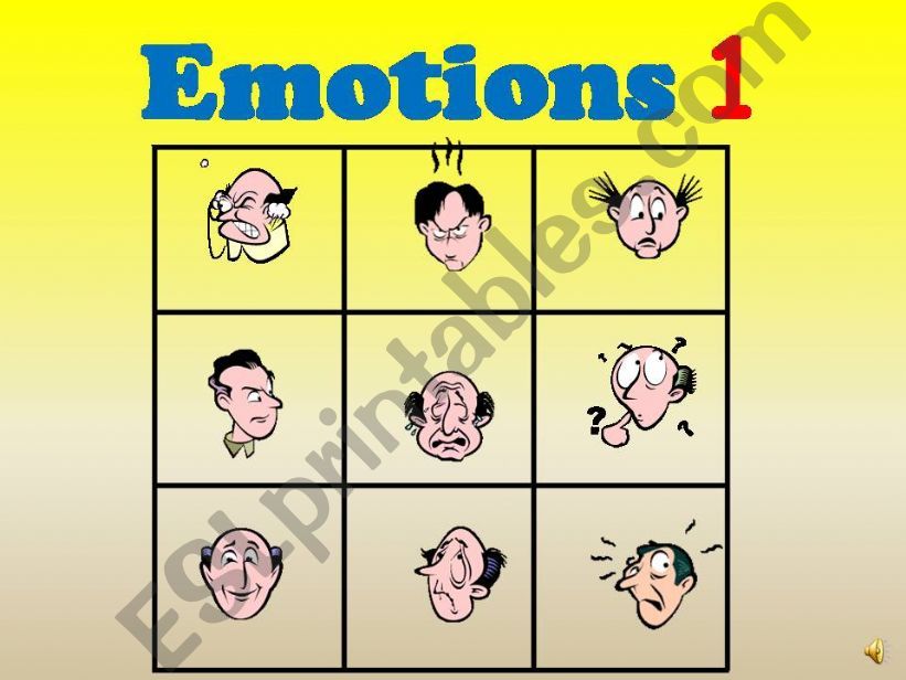 EMOTIONS (adjectives)  ALL  ANIMATED PICTURES 1