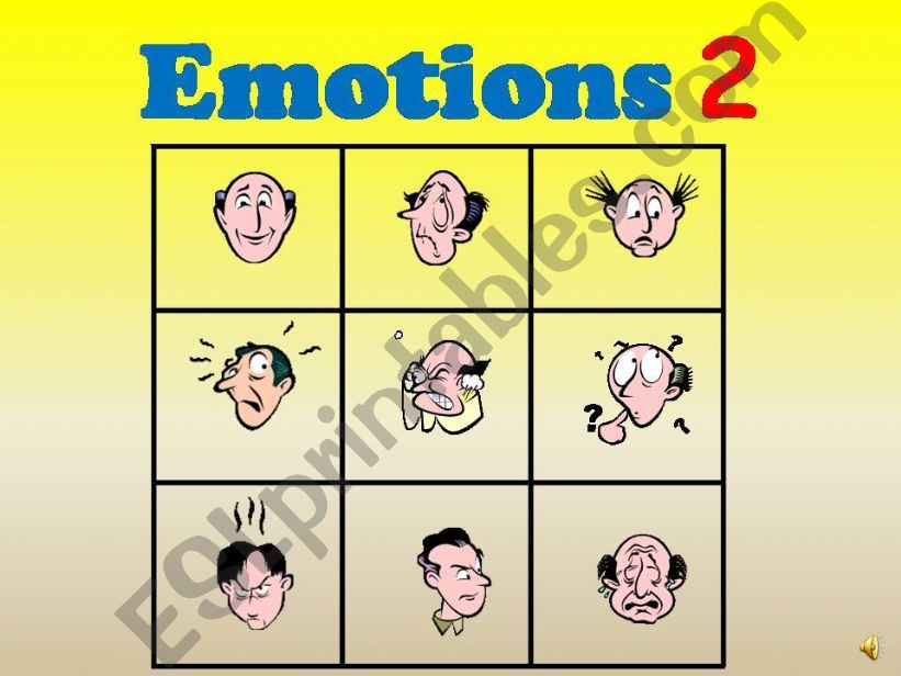 EMOTIONS (adjectives)  ALL  ANIMATED PICTURES 2