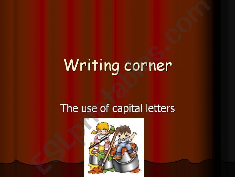 THE USES OF CAPITAL LETTERS powerpoint