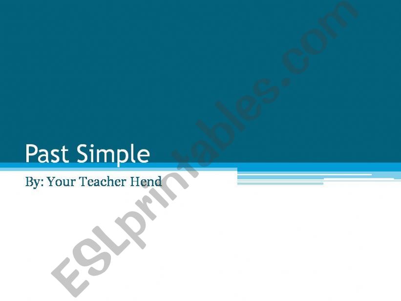 Past Simple powerpoint