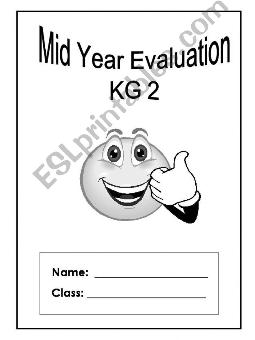 kindergarten evaluation sheets