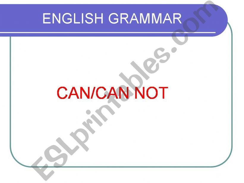 can/can not powerpoint