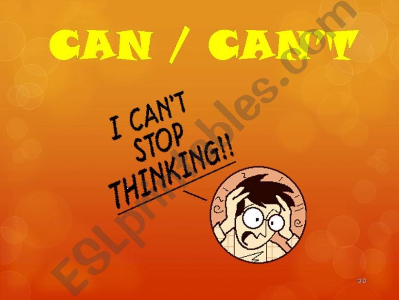 Can / Cant powerpoint