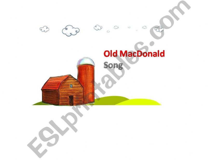 Old Macdonald picture song powerpoint