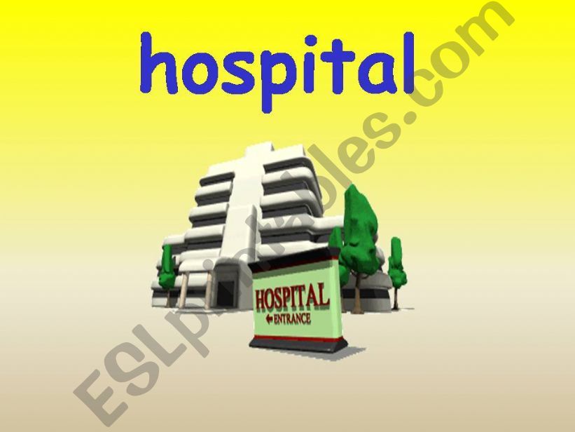 Hospital Vocabulary ( all ANIMATED pictures) 1