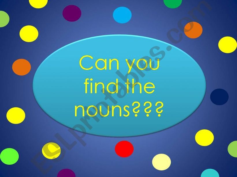 Nouns in sentences powerpoint
