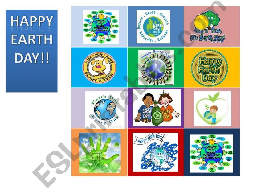 Earth Day Stickers powerpoint