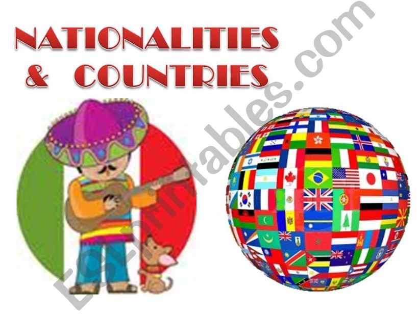 Nationalities and Countries powerpoint