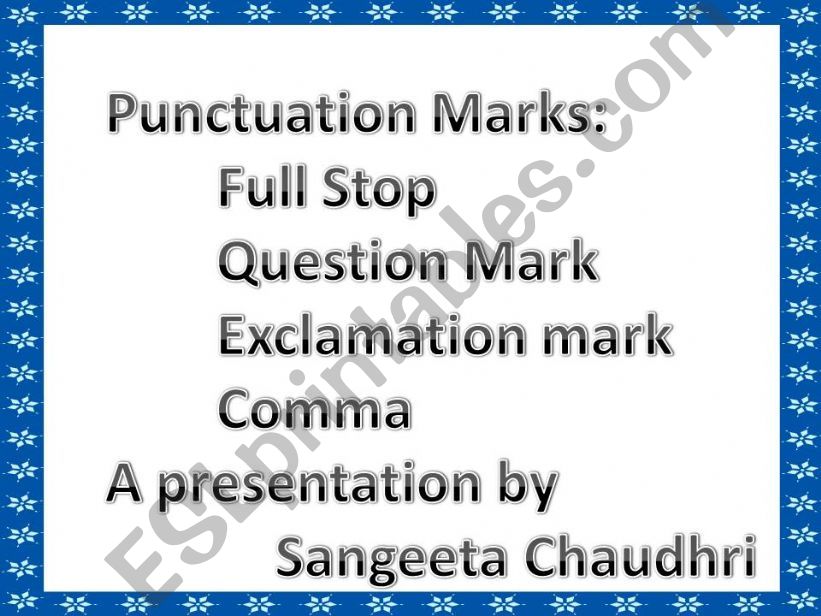 punctuation marks powerpoint