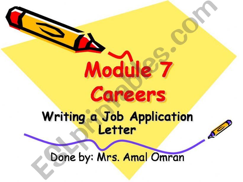 How to write an application letter