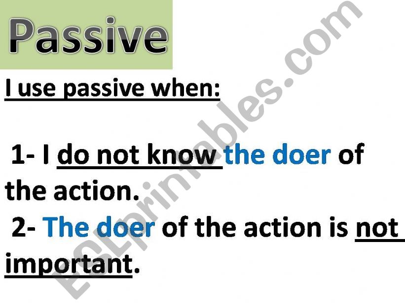 Simple Present Passive Part 2 powerpoint