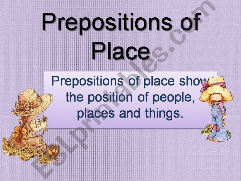 Prepositions of place powerpoint