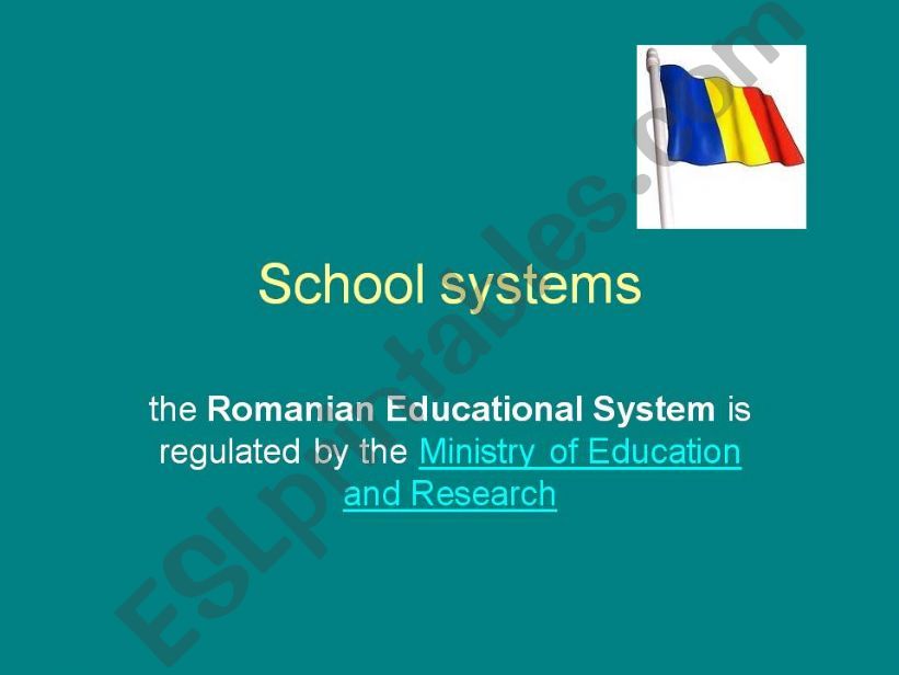 schools in romania  powerpoint