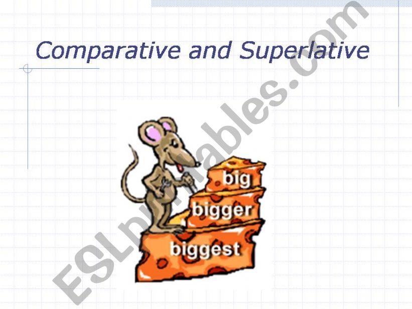 Comparative and Superlative powerpoint