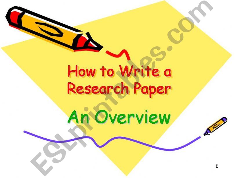 How to wirte a research paper powerpoint