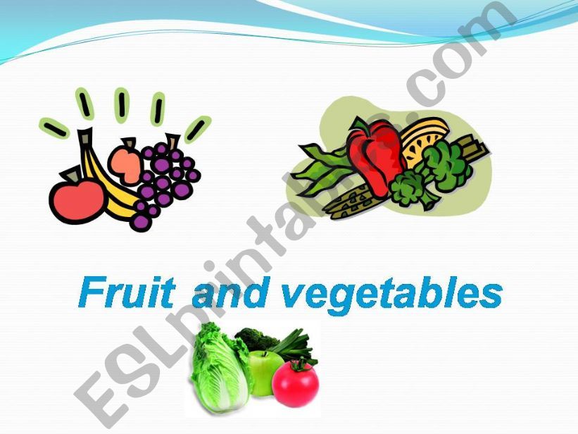 fruit and vegetables powerpoint