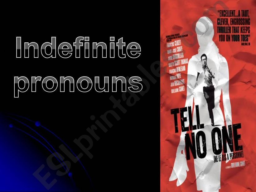 Indefinite Pronouns powerpoint