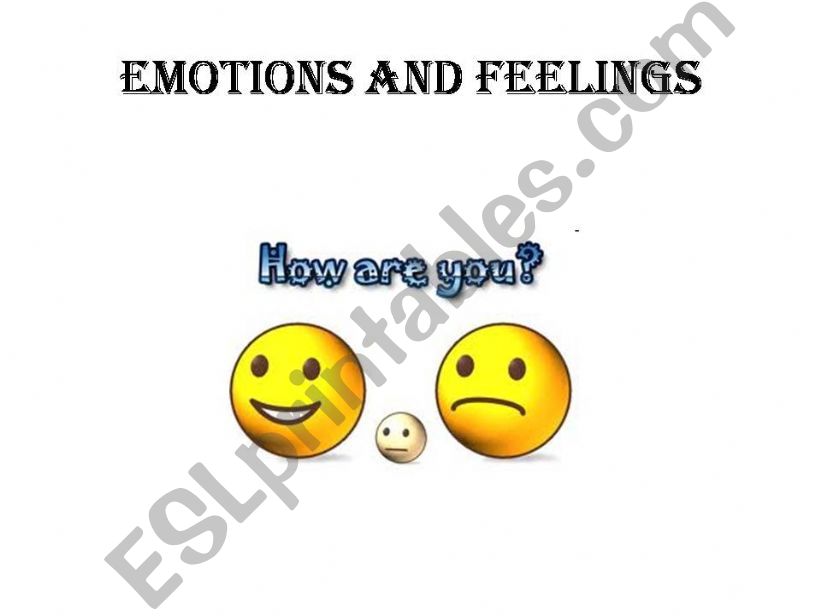 Emotions and feelings powerpoint