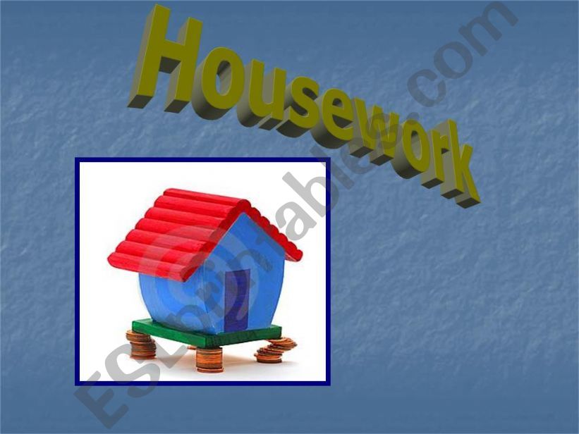 Housework flashcards powerpoint