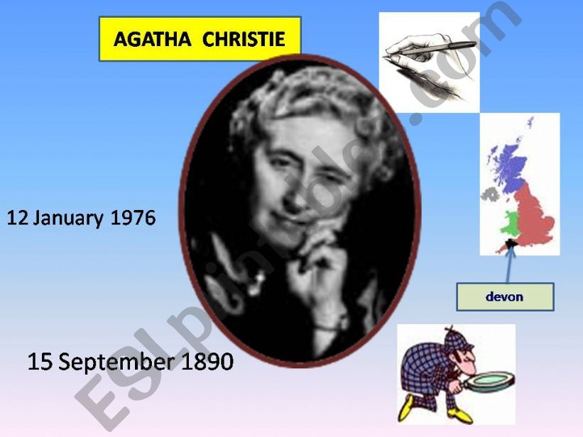 AGATHA CHRISTIEs biography  powerpoint