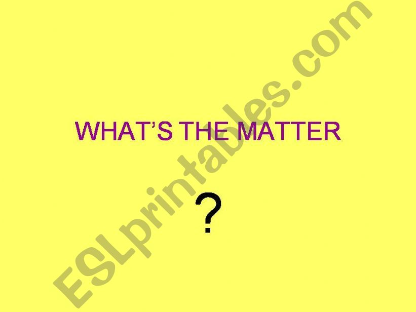 Whats the Matter? powerpoint