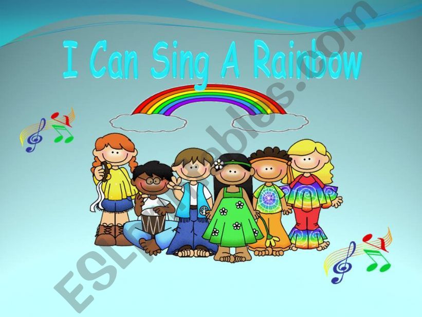 I can sing a rainbow powerpoint