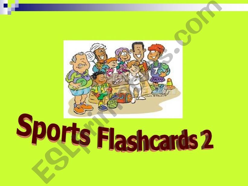 SPORTS FLASHCARDS 2 powerpoint