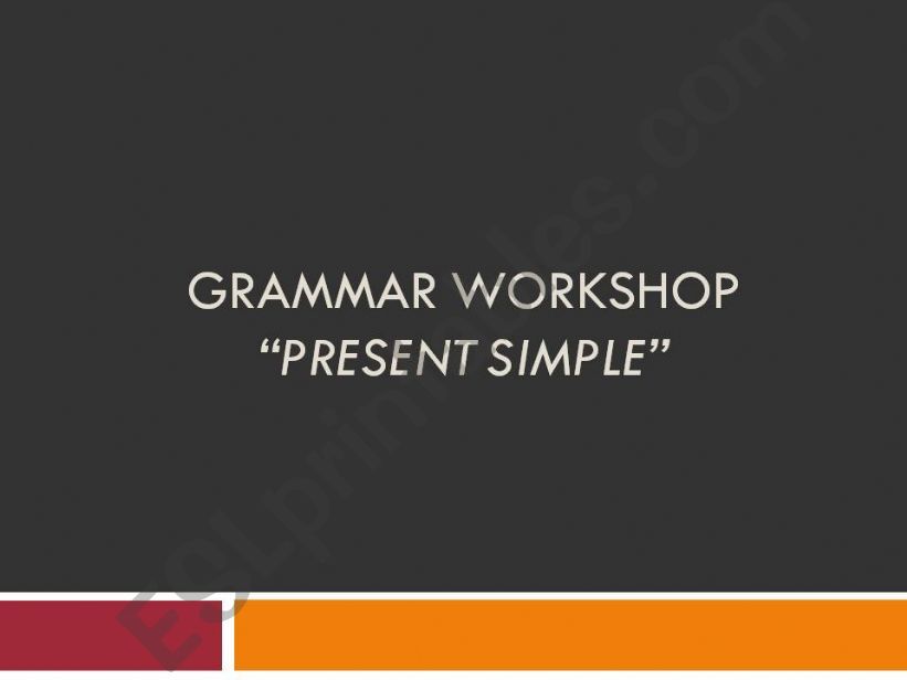 Present simple powerpoint