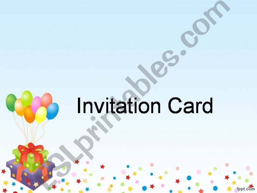 an invitation powerpoint