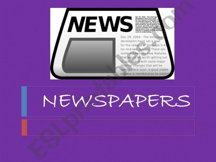 Newspapers powerpoint