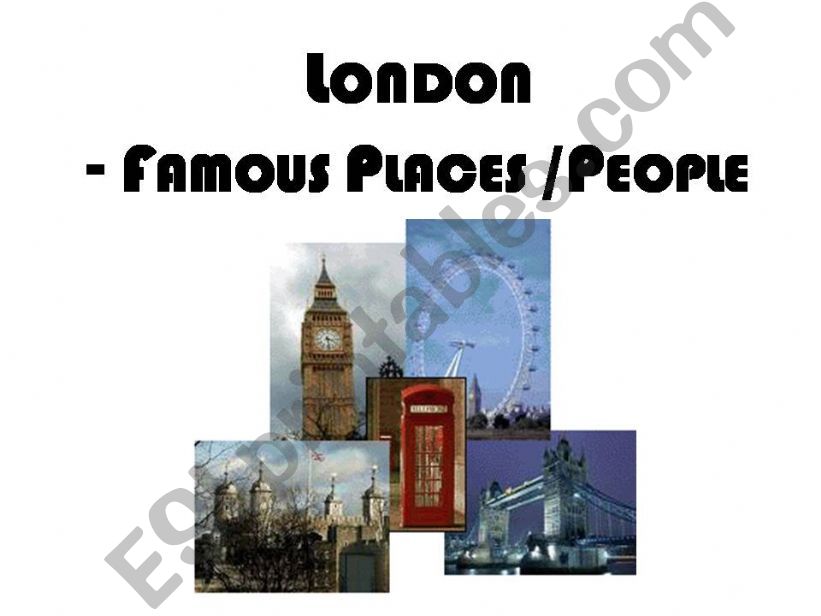 London - Places and people powerpoint