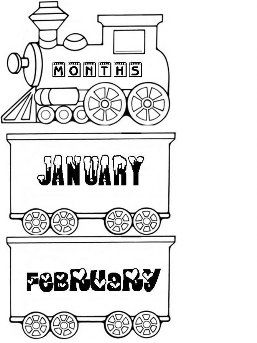 Months Train powerpoint