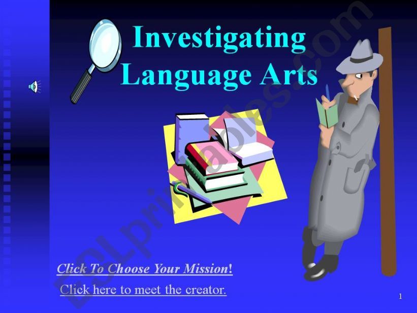Investigating Language Arts - Self-checking or Whole class Activity