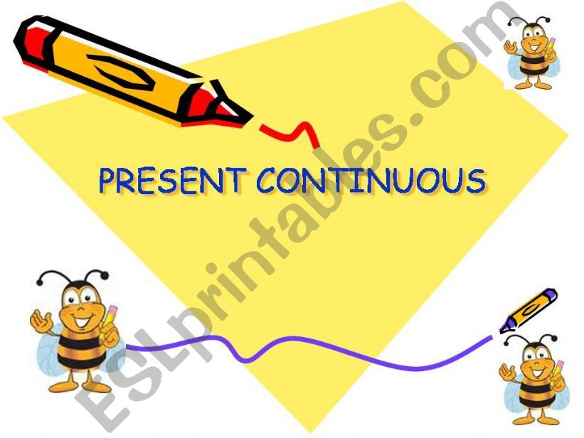 PRESENT CONTINUOUS powerpoint