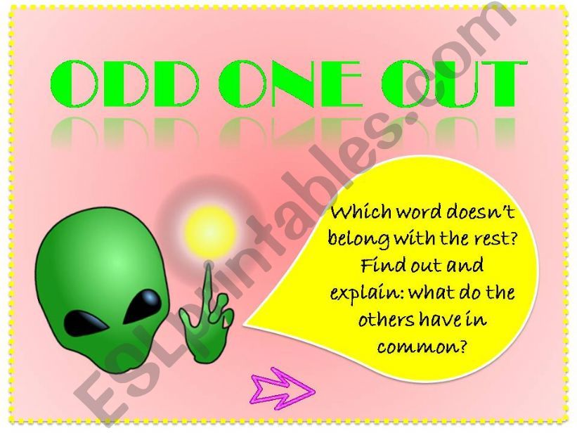 ODD WORD OUT (Part I) powerpoint