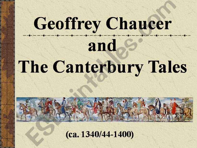 The Canterbury Tales powerpoint