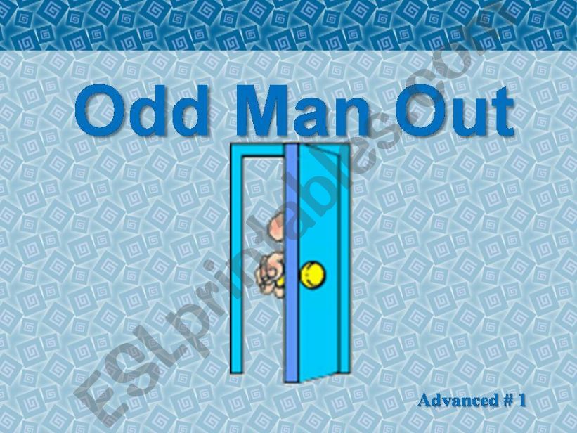 Odd Man Out powerpoint