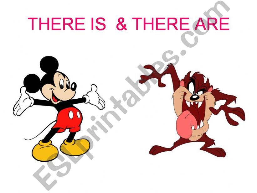 THERE IS & THERE ARE powerpoint