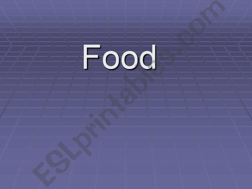 food  powerpoint