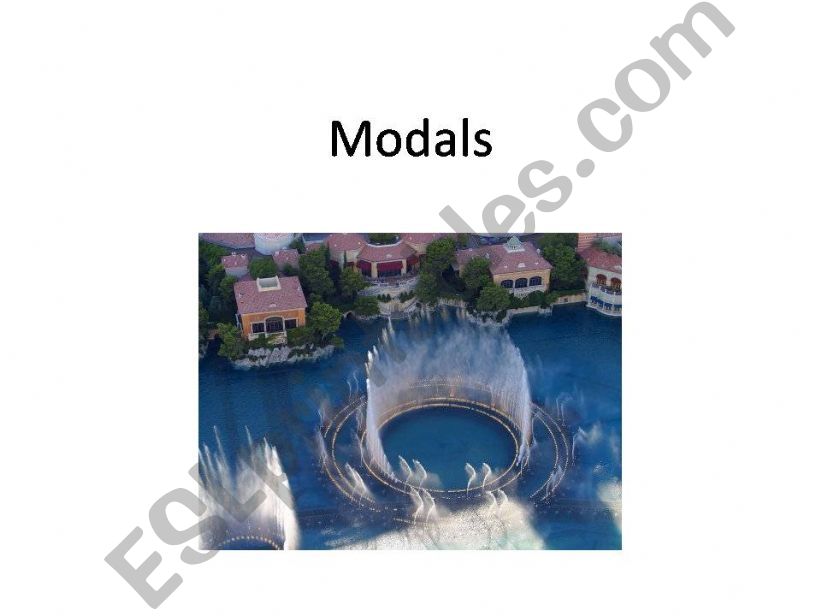 Modals powerpoint