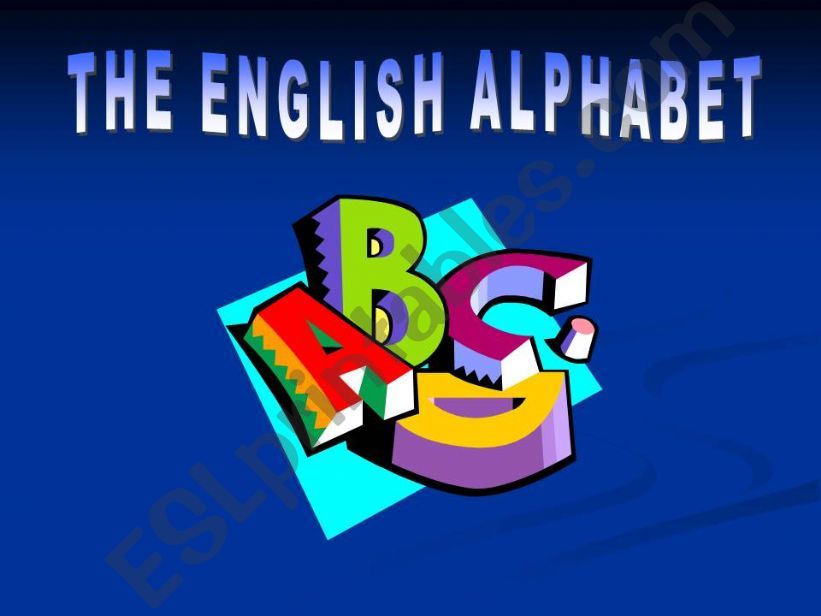 The English Alphabet powerpoint