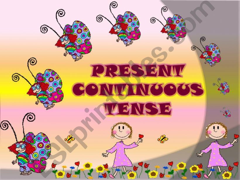 Present Continuous tense powerpoint