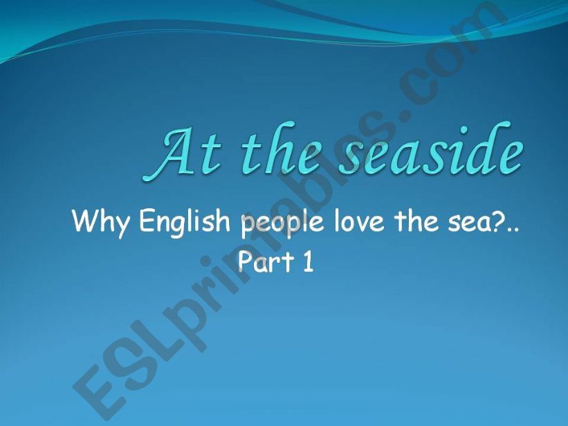 at the seaside- observing English part 1