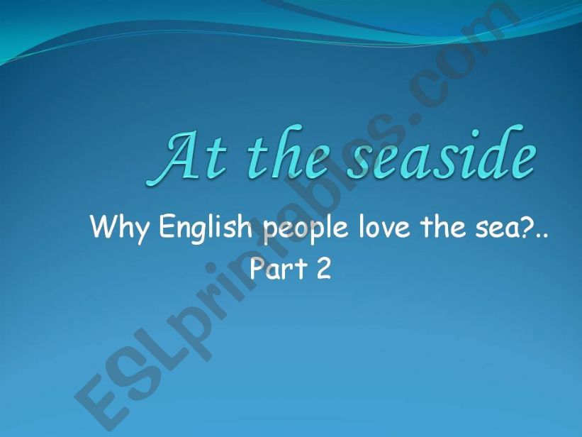 at the seaside - observing part 2