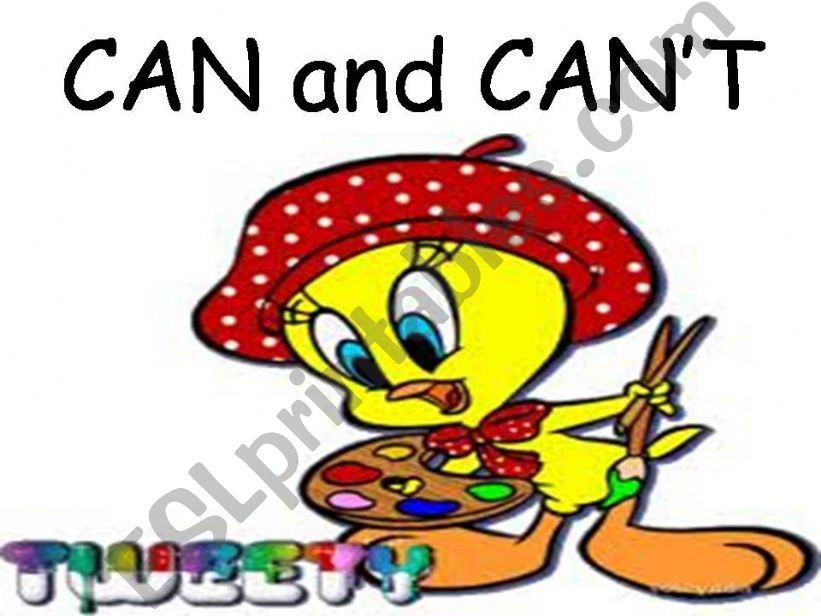 CAN and CAN´T ( Abilities)  powerpoint