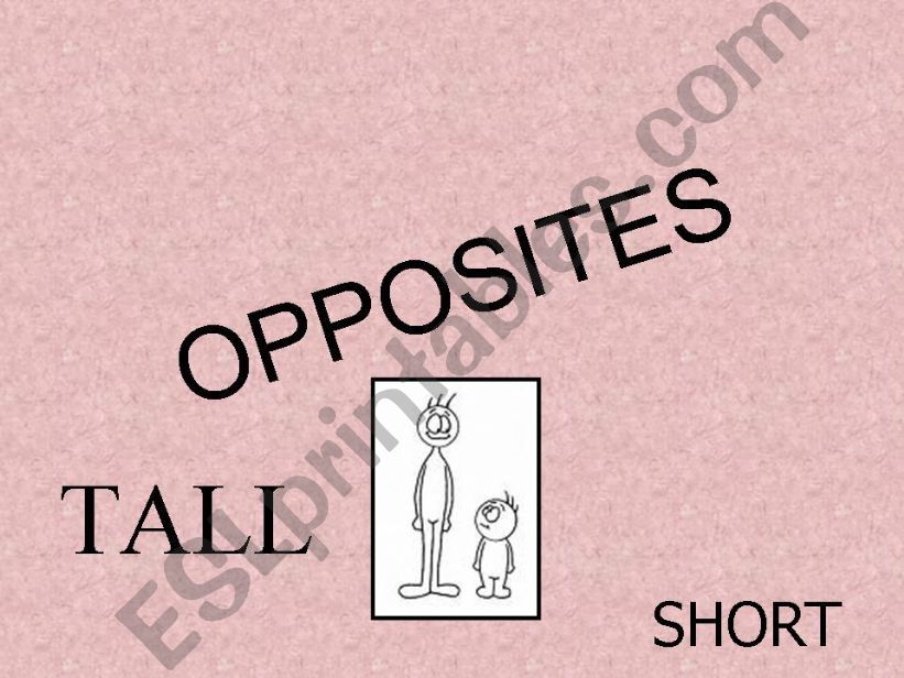 Opposites powerpoint