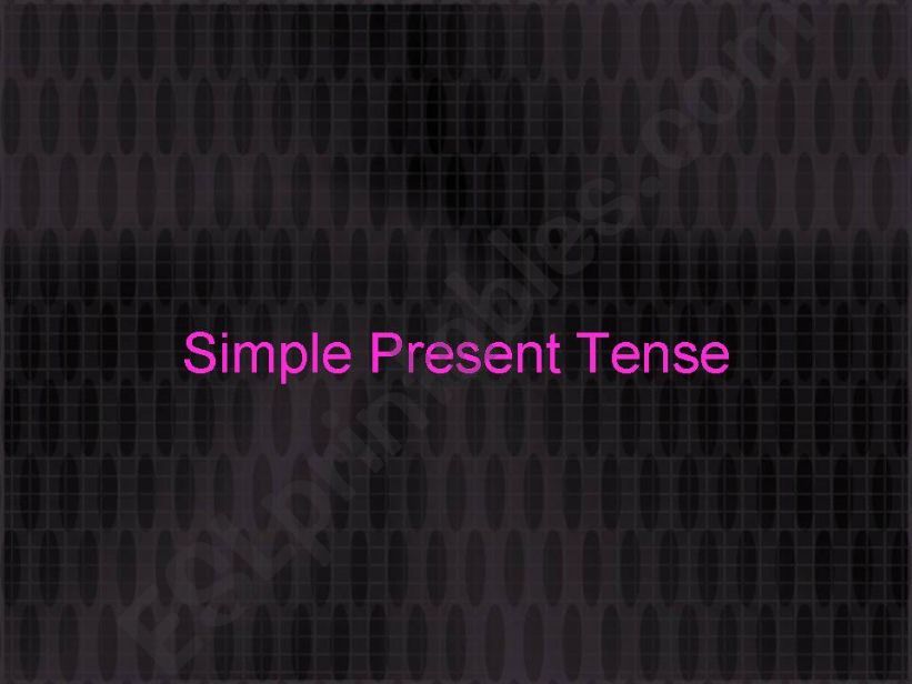 Simple present tense powerpoint