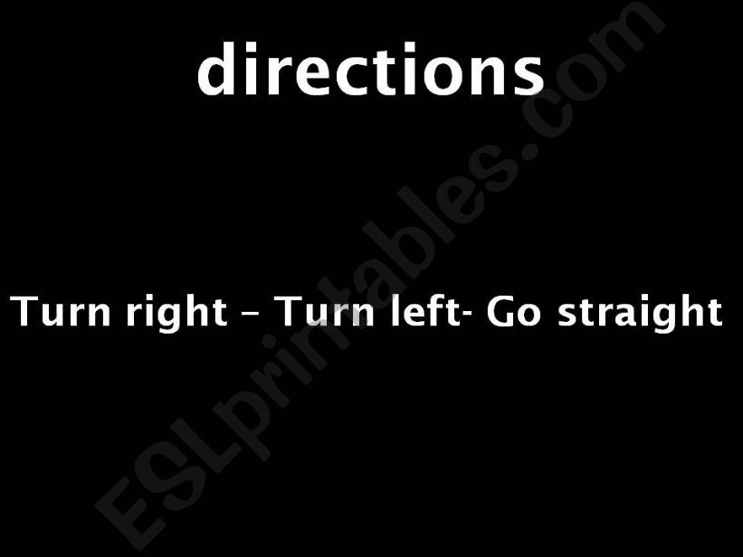 reviewing Direction(Places&preposition)