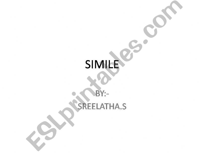 simile powerpoint